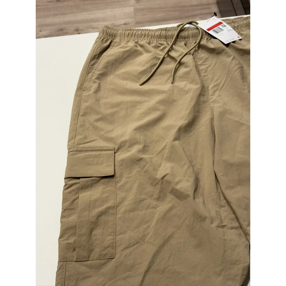 Nike Club Woven Cargo Pants HJ1990-297 Men's L Beige Lightweight Tapered